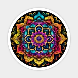 Mandala Flower Pattern Magnet